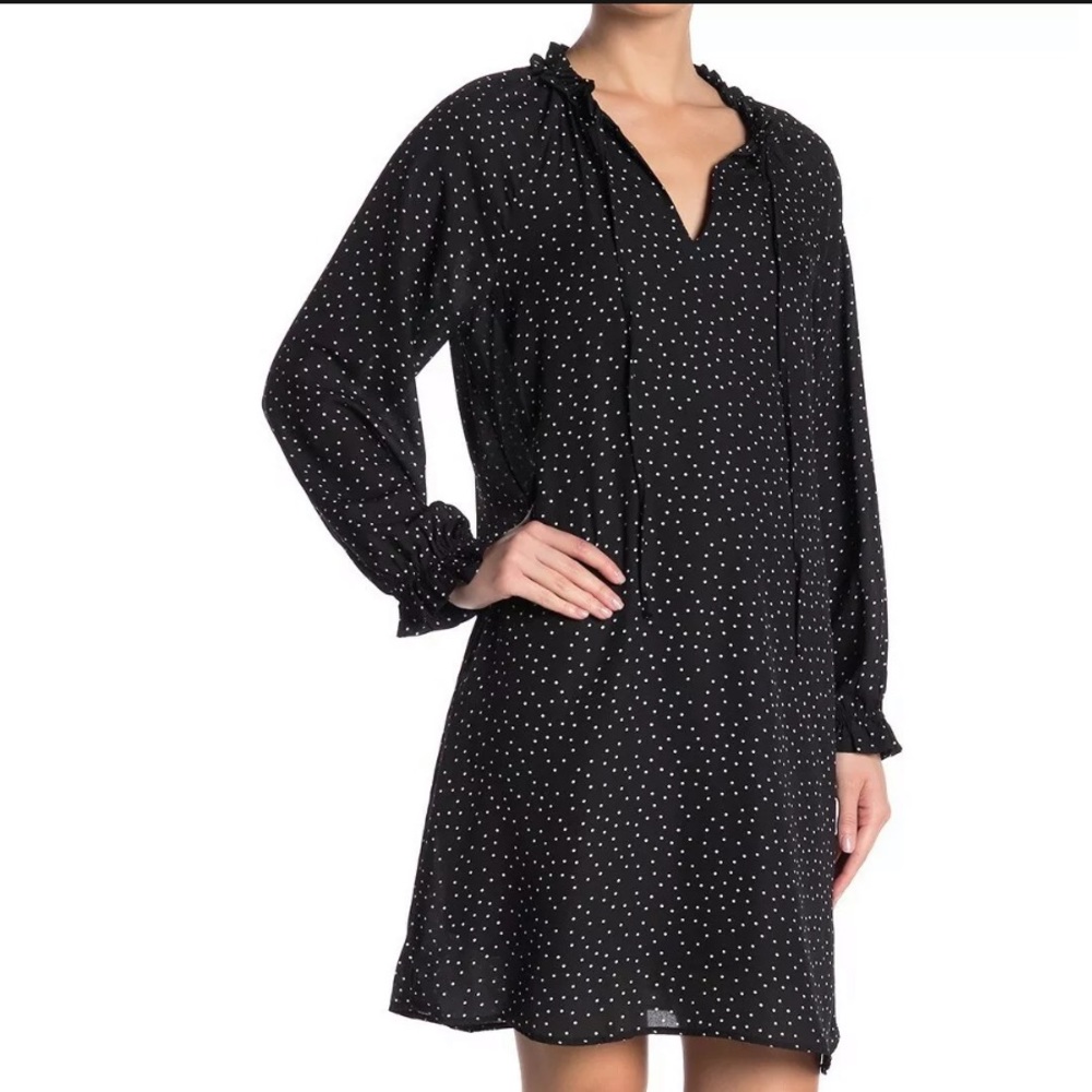 B collection by Bobeau polka dots shift dress